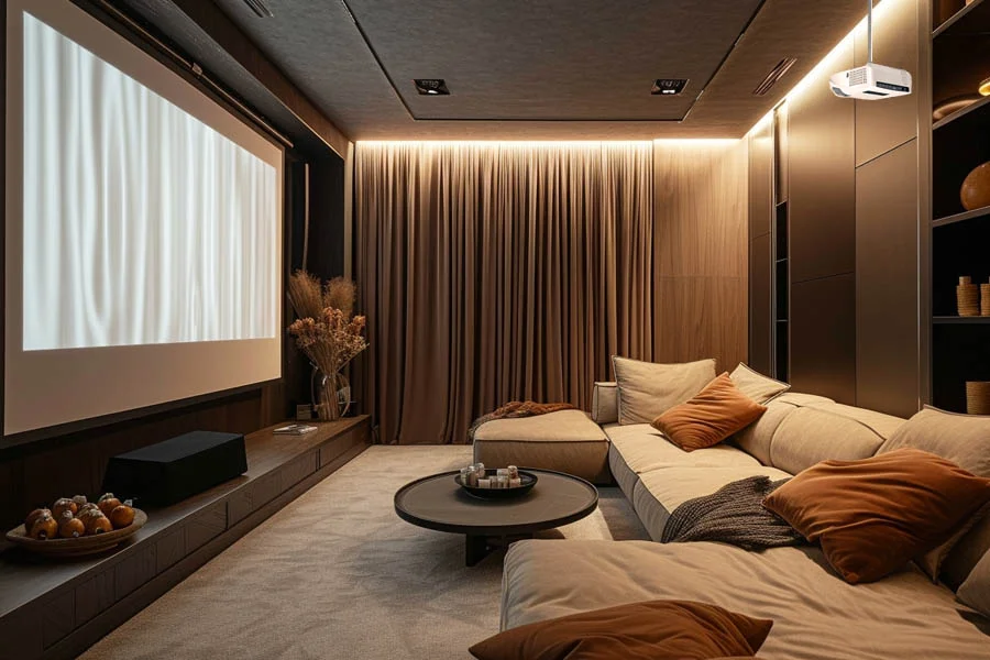 projector in apartment